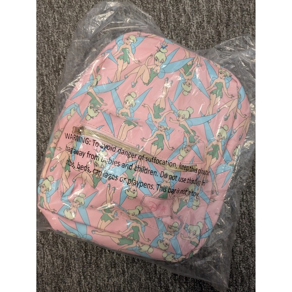 Disney Tinkerbell Backpack Pink and Blue NWT - Picture 1 of 6